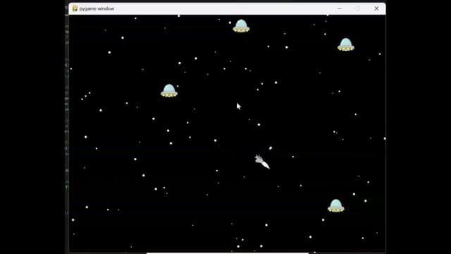 Day24 UFO撃墜 のプレイ画面
