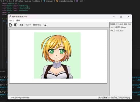 Day9 画像編集ソフト のプレイ画面