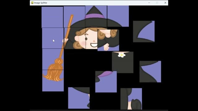 Day93 ジグソーパズル のプレイ画面