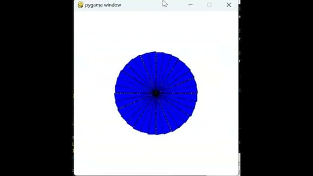 Day94 円の面積アニメーション のプレイ画面